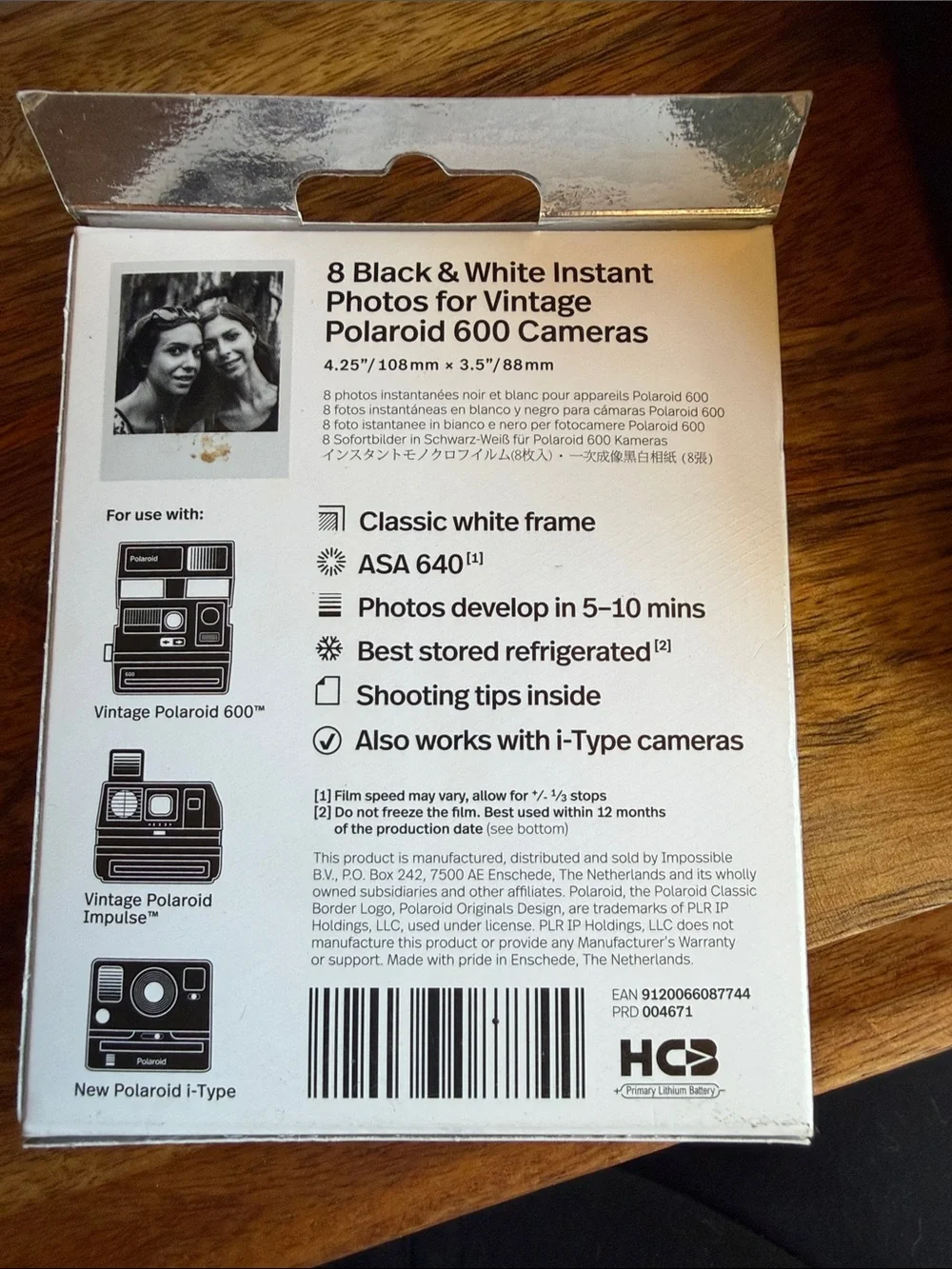 Polaroid OneStep 2 White and Black Instant Camera with Red Accent